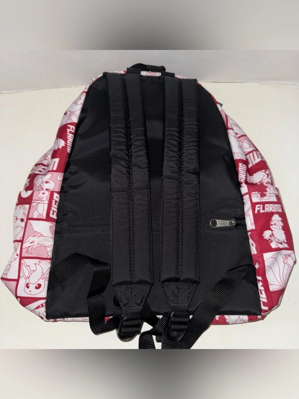 EASTPAK x Pokémon Graphic Print Backpack Red/White Zip Front Pocket Bottle